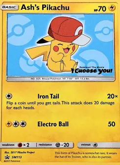 Pikachu de Sacha, Promo SM SM113