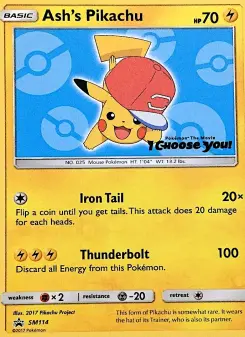 Pikachu de Sacha, Promo SM SM114