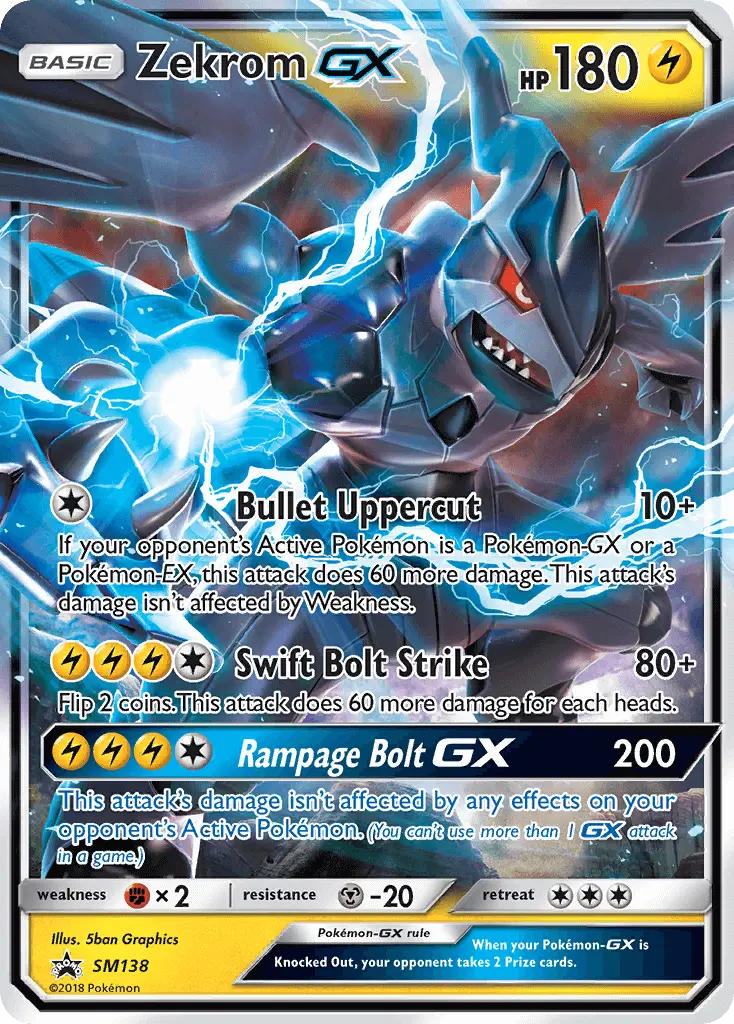 Zekrom GX, SM Black Star Promos SM138