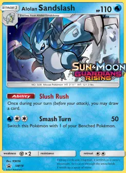 Sablaireau d’Alola, Promo SM SM18