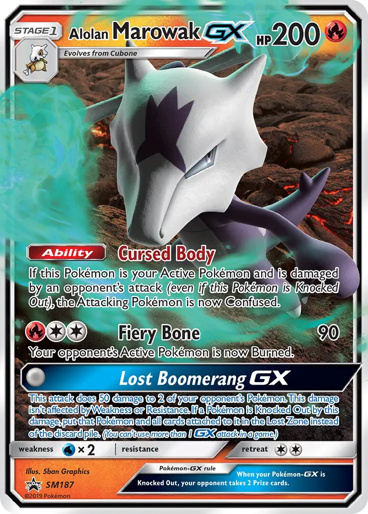 Alolan Marowak GX, SM Black Star Promos SM187