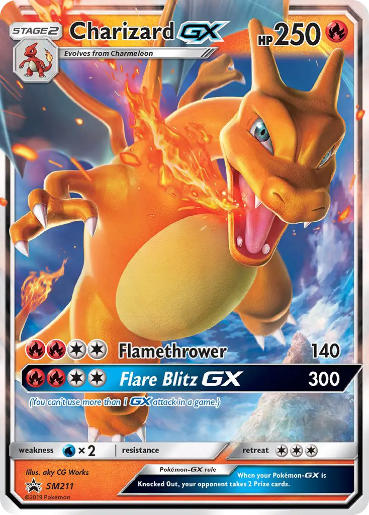 Charizard GX, SM Black Star Promos SM211