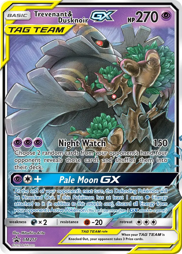 Trevenant & Dusknoir GX, SM Black Star Promos SM217