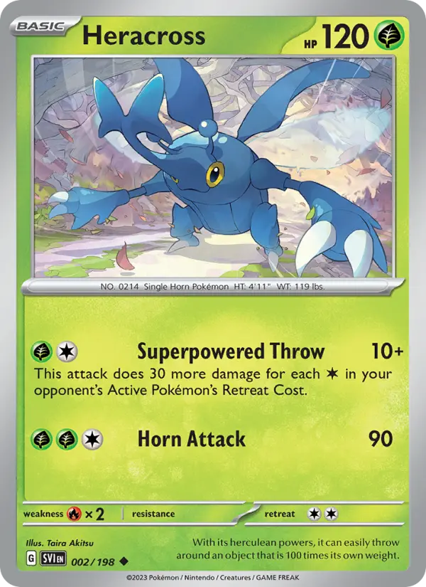 Heracross, Scarlet & Violet 002