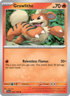 Growlithe, Scarlet & Violet 030