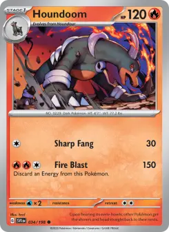 Houndoom, Scarlet & Violet 034