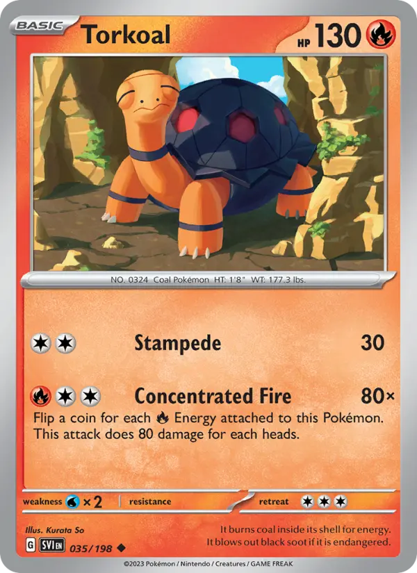 Torkoal, Scarlet & Violet 035