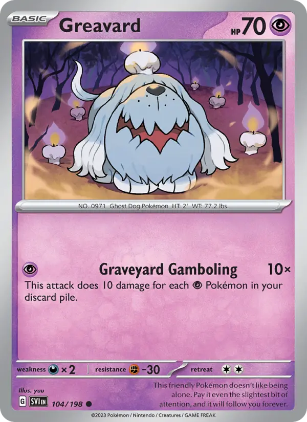 Greavard, Scarlet & Violet 104