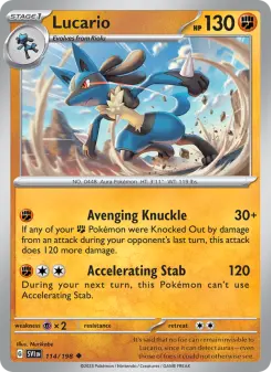 Lucario, Scarlet & Violet 114