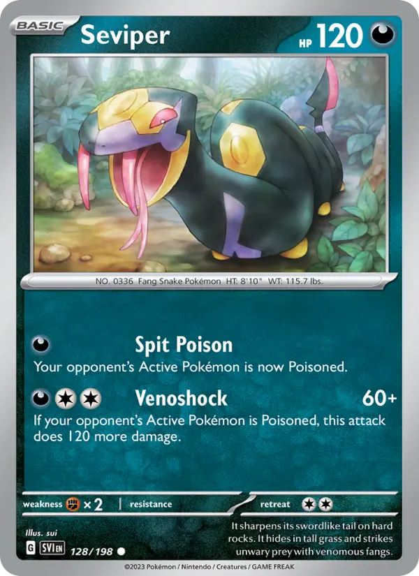 Seviper, Scarlet & Violet 128
