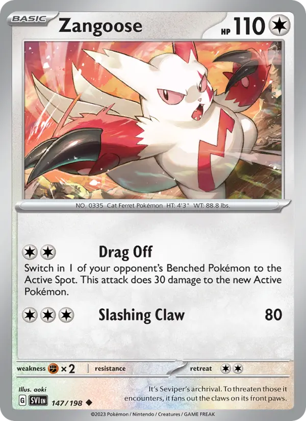 Zangoose, Scarlet & Violet 147