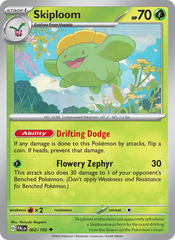 Skiploom, Paldea Evolved 002