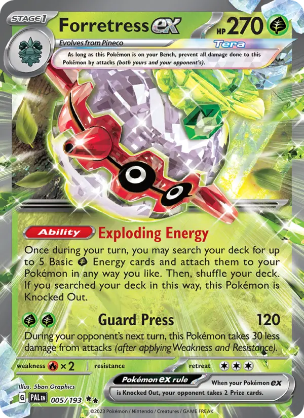 Forretress ex, Paldea Evolved 005
