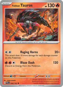 Paldean Tauros, Paldea Evolved 028