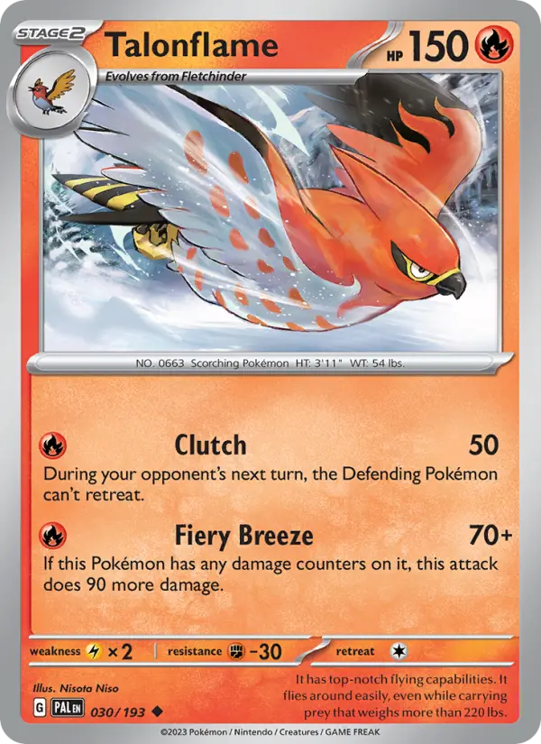 Talonflame, Paldea Evolved 030