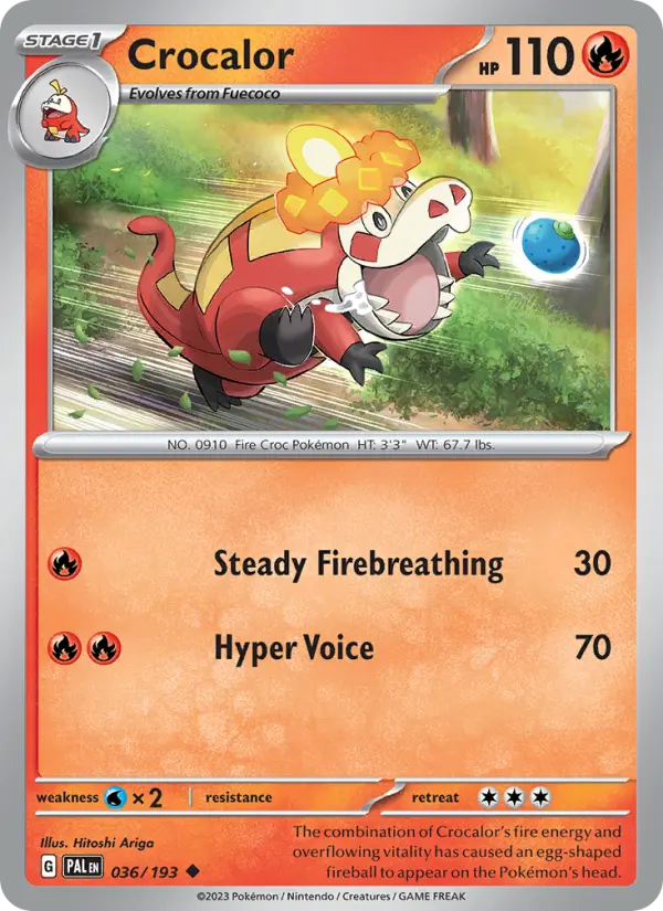 Crocalor, Paldea Evolved 036