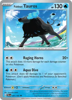 Paldean Tauros, Paldea Evolved 041