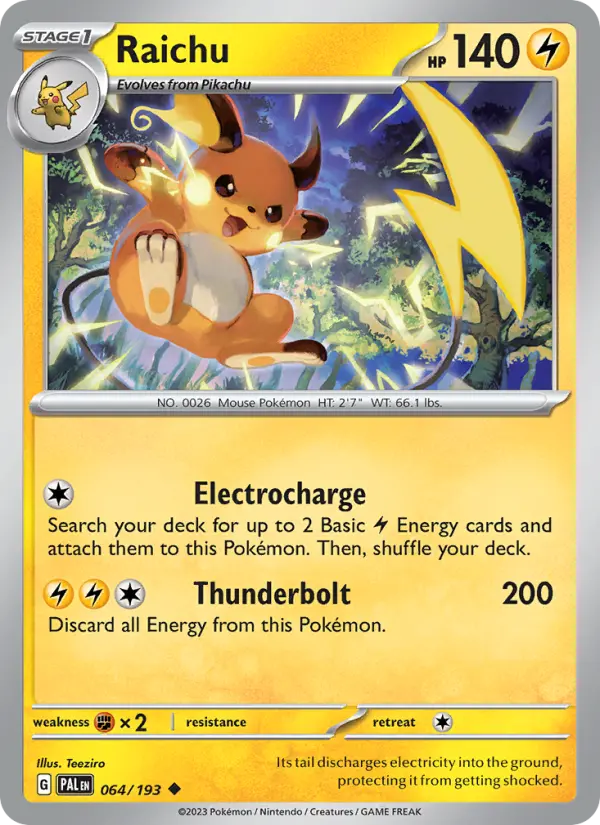 Raichu, Paldea Evolved 064