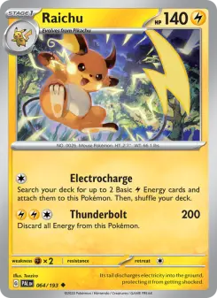 Raichu, Paldea Evolved 064