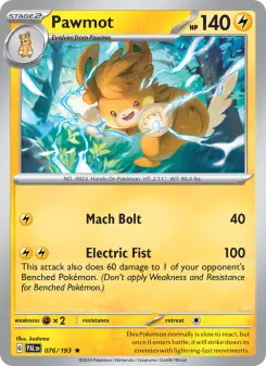 Pawmot, Paldea Evolved 076