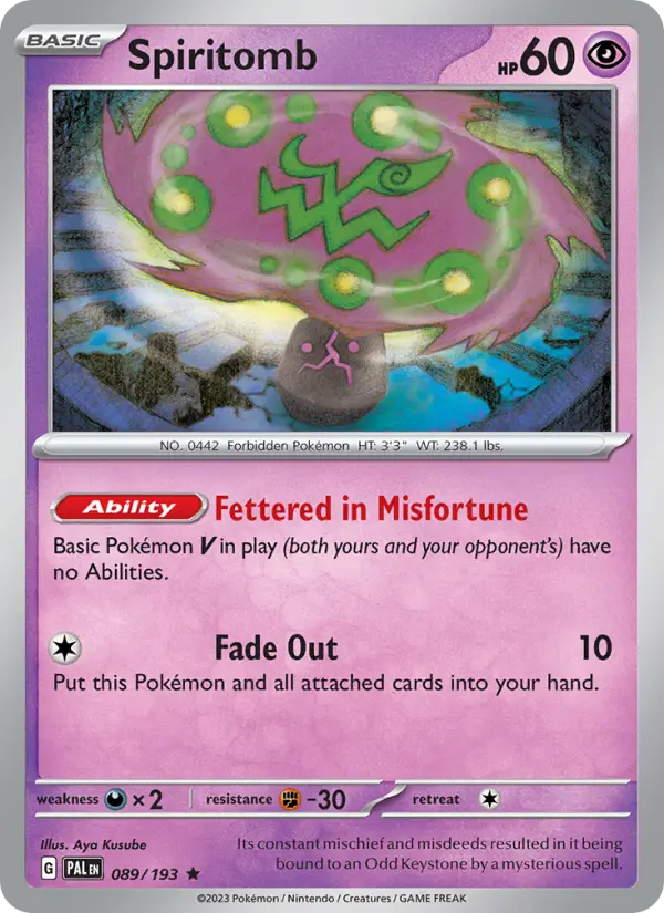 Spiritomb, Paldea Evolved 089