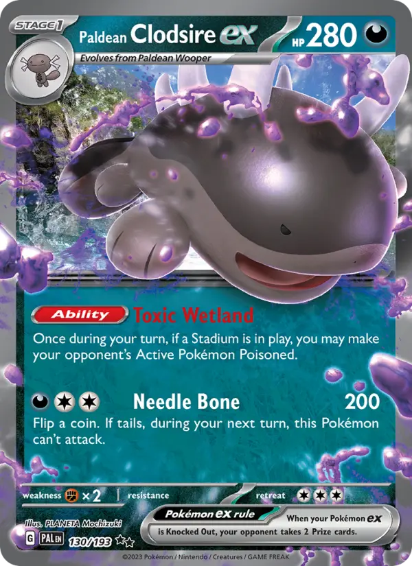 Paldean Clodsire ex, Paldea Evolved 130