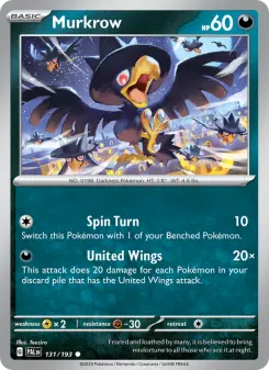 Murkrow, Paldea Evolved 131
