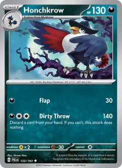 Honchkrow, Paldea Evolved 132