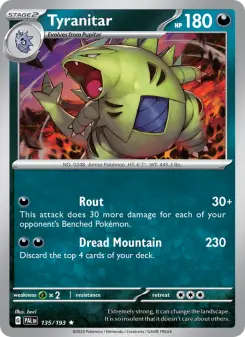 Tyranitar, Paldea Evolved 135