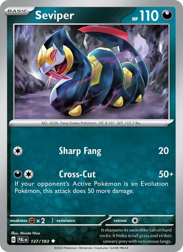 Seviper, Paldea Evolved 137