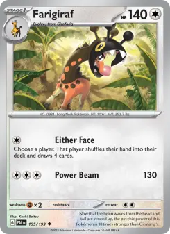 Farigiraf, Paldea Evolved 155