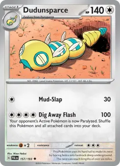 Dudunsparce, Paldea Evolved 157