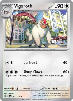Vigoroth, Paldea Evolved 161