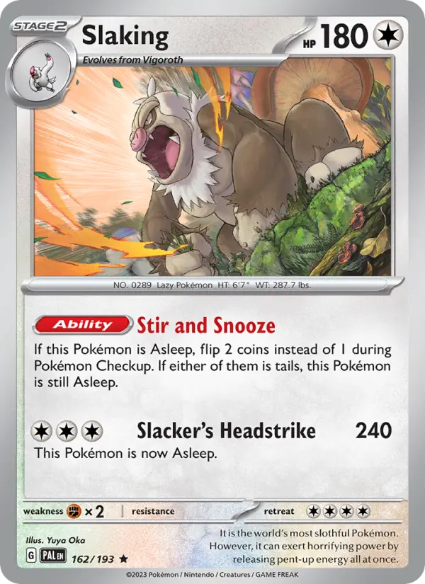 Slaking, Paldea Evolved 162