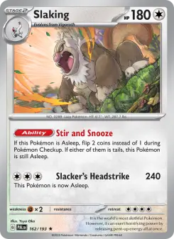 Slaking, Paldea Evolved 162