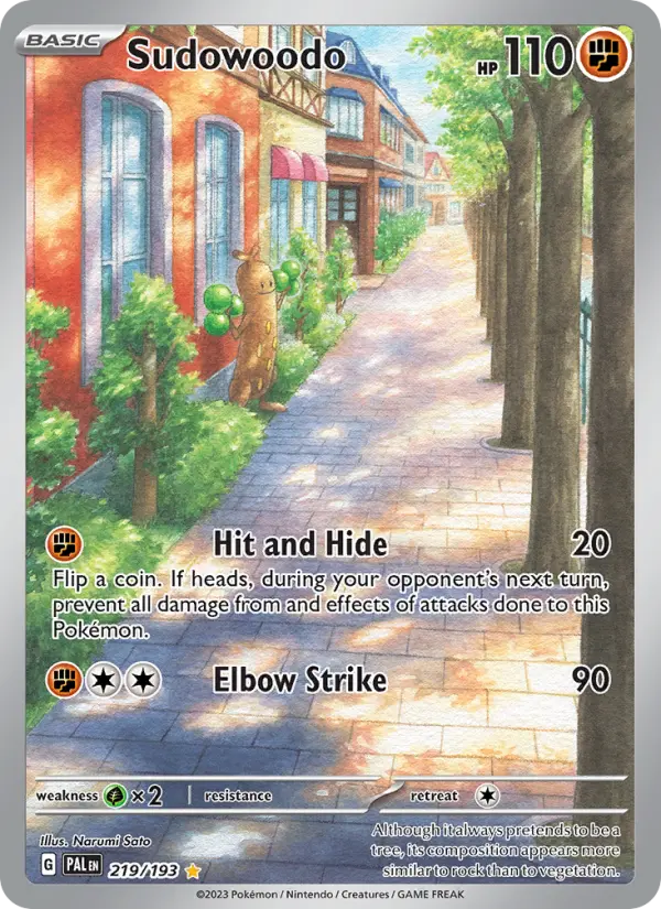 Sudowoodo, Paldea Evolved 219