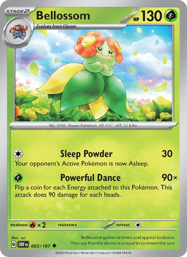 Bellossom, Obsidian Flames 003