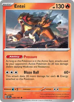 Entei, Obsidian Flames 030