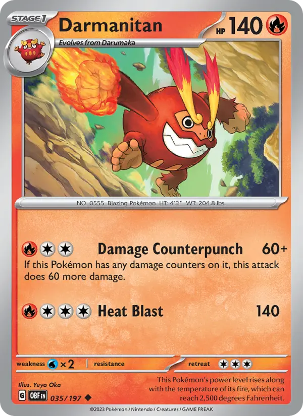 Darmanitan, Obsidian Flames 035