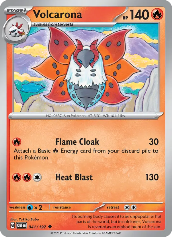 Volcarona, Obsidian Flames 041