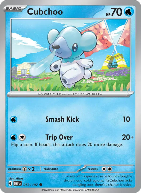Cubchoo, Obsidian Flames 053
