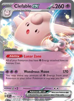 Clefable ex, Obsidian Flames 082