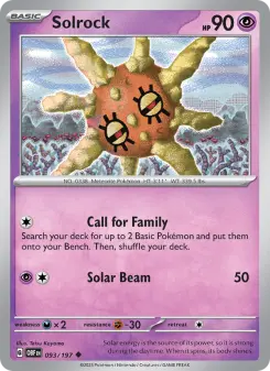 Solrock, Obsidian Flames 093
