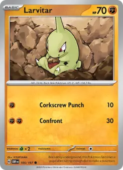 Larvitar, Obsidian Flames 105