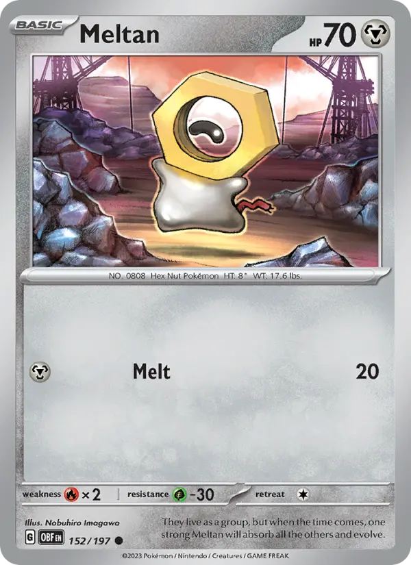 Meltan, Obsidian Flames 152