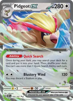 Pidgeot ex, Obsidian Flames 164
