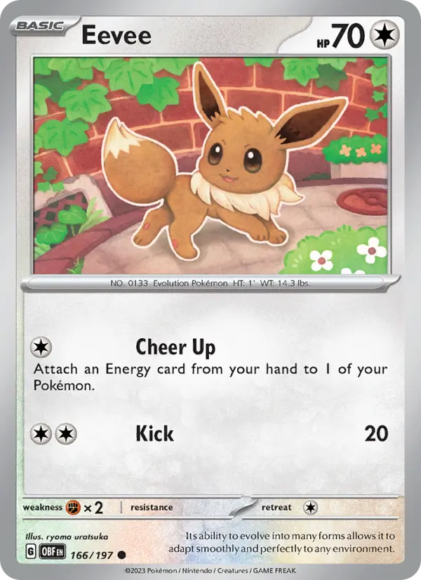 Eevee, Obsidian Flames 166