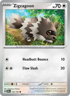 Zigzagoon, Obsidian Flames 167