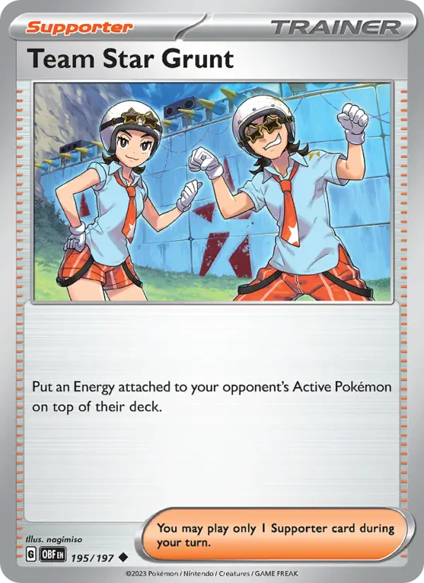 Team Star Grunt, Obsidian Flames 195