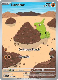 Larvitar, Obsidian Flames 203
